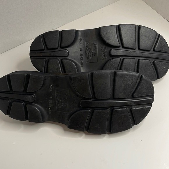 Vintage Dr. Martens Green Loafers Size 9.5 Chunky Slip On Made in England - Picture 9 of 12